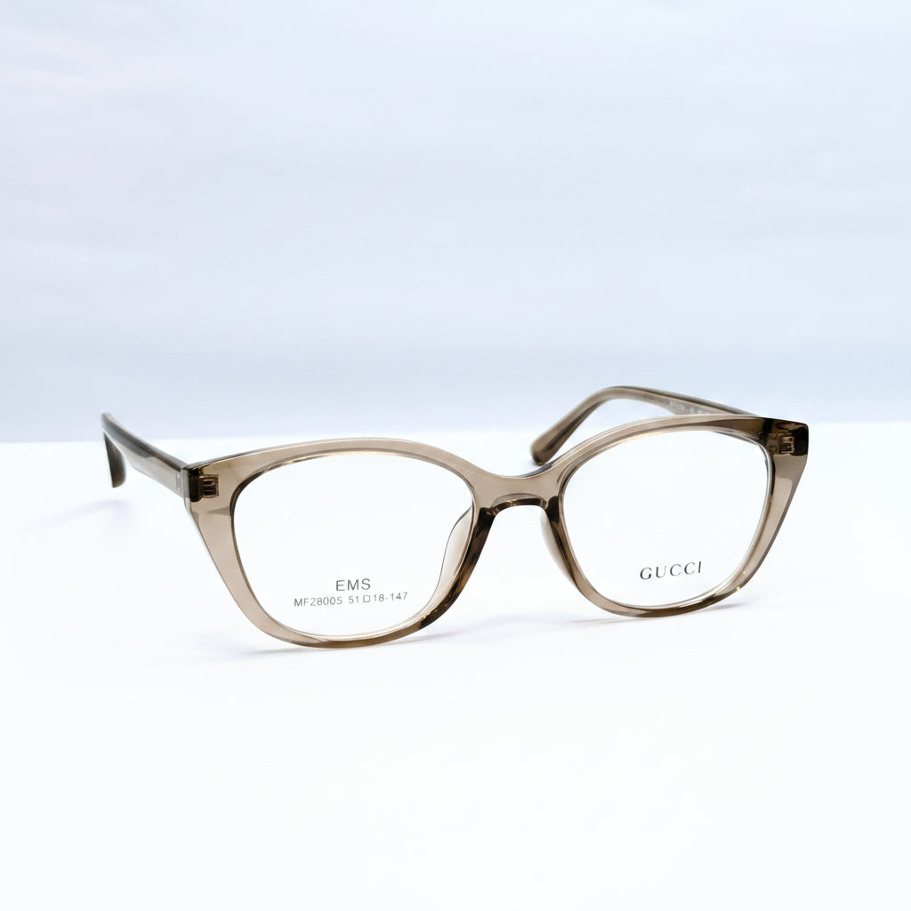 GUCCI CATS  EYE translucent brown
