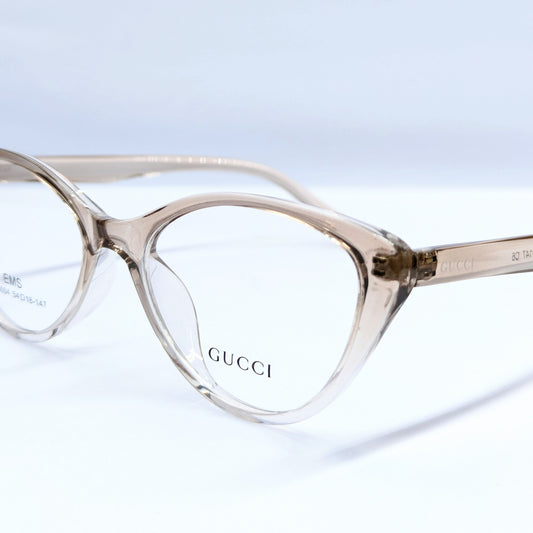 Gucci CATS EYE  translucent smoky brown