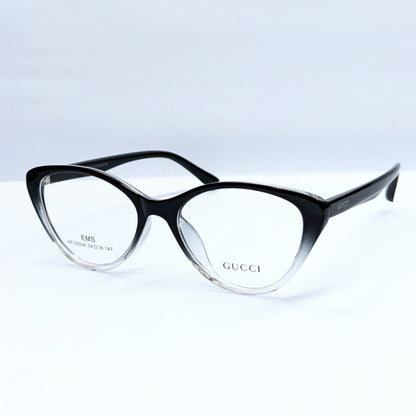 GUCCI CATS EYE BLACL AND WHITE SHADE