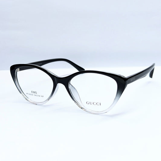 GUCCI CATS EYE BLACL AND WHITE SHADE