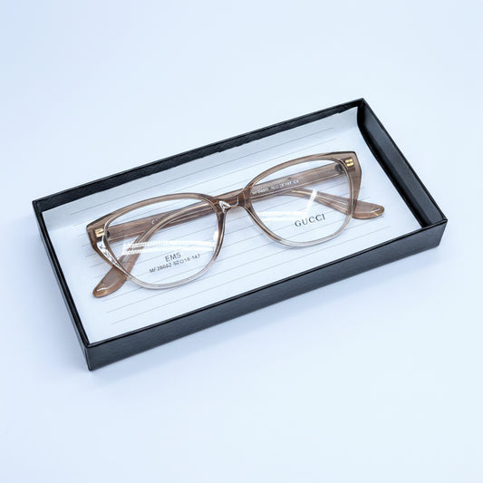 GUCCI CATS EYE BROWN SHADE