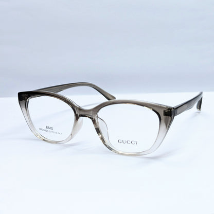 Gucci cats eye  translucent smoky brown
