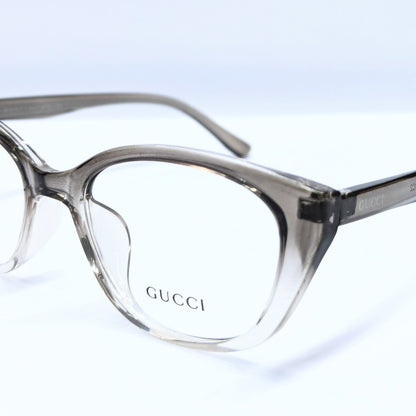Gucci cats eye  translucent smoky brown