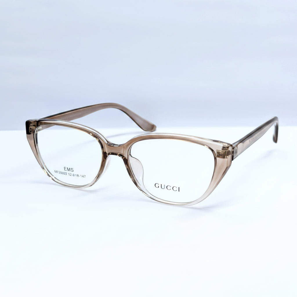 GUCCI CATS EYE BROWN SHADE
