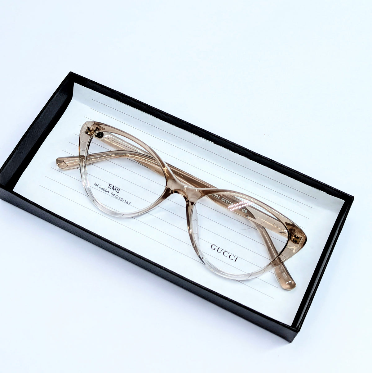 Gucci CATS EYE  translucent smoky brown