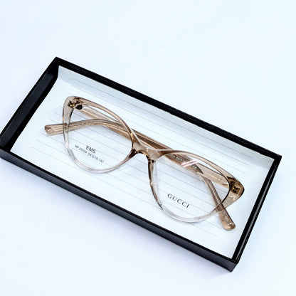 Gucci CATS EYE  translucent smoky brown